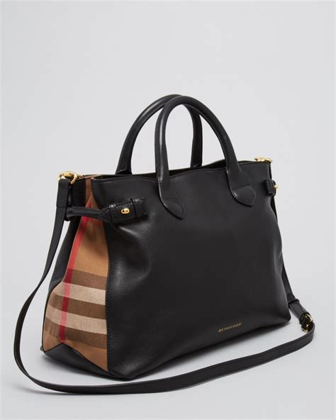 burberry banner bag house check|burberry leather check tote.